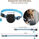 Supporto in silicone impermeabile con fibbia di sicurezza a sgancio rapido e ciondolo a forma di pesce e campanellino per collare per gatti AirTag di seconda generazione / AirTag di prima generazione.