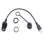 Cavo di prolunga da maschio a femmina da 1 m per cruscotto di auto, barca, yacht, AMAF, per connessione dati e ricarica., USB3.0, USB2.0
