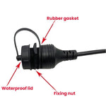 Cavo di prolunga da maschio a femmina da 1 m per cruscotto di auto, barca, yacht, AMAF, per connessione dati e ricarica., USB3.0, USB2.0