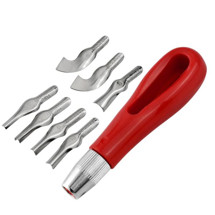 Set di coltelli per incisione e stampa, coltello combinato per incisione su legno, 8pcs /Set