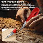 Set di coltelli per incisione e stampa, coltello combinato per incisione su legno, 8pcs /Set