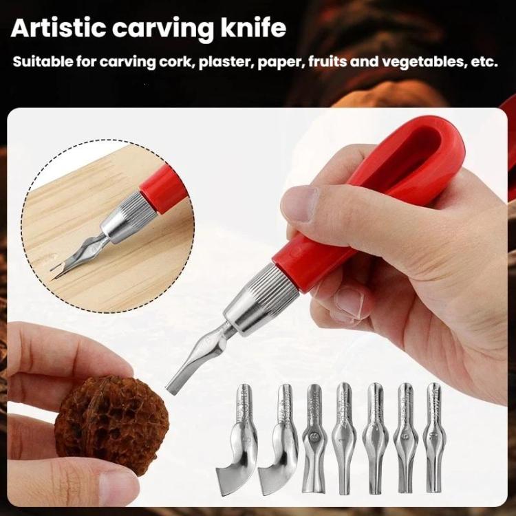 Set di coltelli per incisione e stampa, coltello combinato per incisione su legno, 8pcs /Set