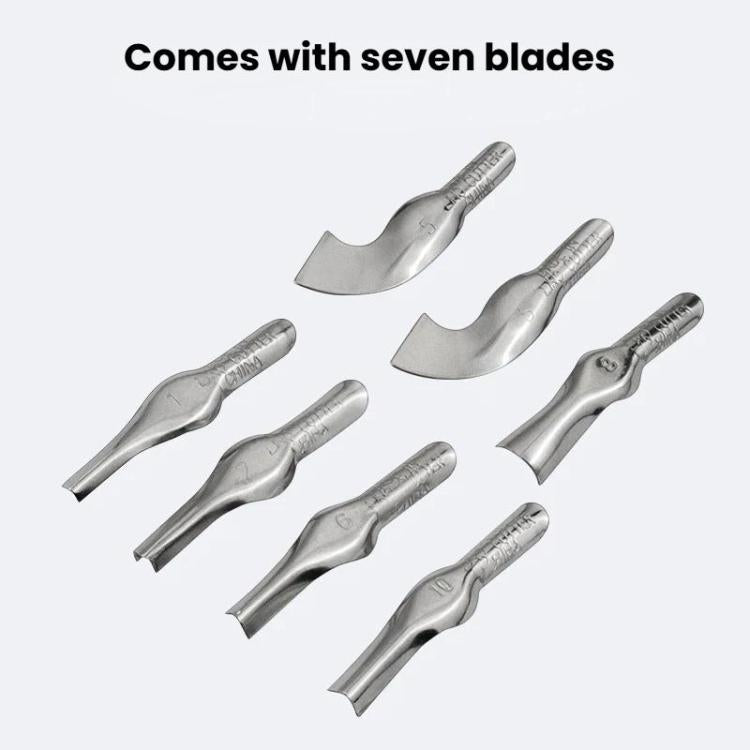 Set di coltelli per incisione e stampa, coltello combinato per incisione su legno, 8pcs /Set