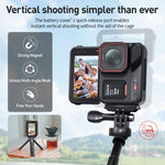 Per Insta360 Ace Pro 2 aMaginsn Coperchio batteria per scatto verticale con sgancio rapido magnetico e resistente agli schizzi