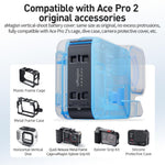 Per Insta360 Ace Pro 2 aMaginsn Coperchio batteria per scatto verticale con sgancio rapido magnetico e resistente agli schizzi