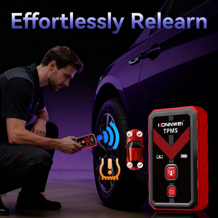 KONNWEI Tire Pressure Monitoring System Connector Supports Bluetooth Version 5.2, TK100