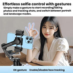 Selfieshow M02 stabilizzatore portatile 3 assi con tracciamento v