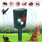 Dispositivo repellente per animali da esterno a ultrasuoni, alimentato a energia solare e con modulazione di frequenza a cinque livelli., 711