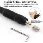 Cavo di prolunga per smerigliatrice/incisore elettrico da 108 cm con albero flessibile., Extension Cable