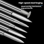 Coltello affilato per incisione a forma di spada, smerigliatrice elettrica, linea di incisione, punta da trapano per incisione., 6pcs /Box 3.0mm, 6pcs /Box 2.35mm