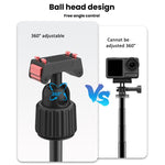 Treppiede magnetico a sgancio rapido per selfie stick compatibile con Insta360 X5 / Ace Pro 2 / Ace Pro con rotazione a 360 gradi., for Insta360 X5, Ace Pro 2, Ace Pro