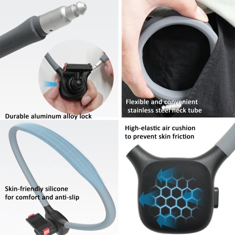 Supporto magnetico a sgancio rapido per collo per DJI Osmo 360 / Action 5 Pro / 4 / 3 con testa a sfera girevole a 360 gradi e cinghia pettorale, Neck Mount
