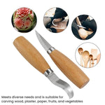 Affilatura Raschiatura Coltello da cucchiaio in legno Manico in faggio Coltello da intaglio per lavorazione del legno, 2pcs /Set Scraping Wooden Spoon