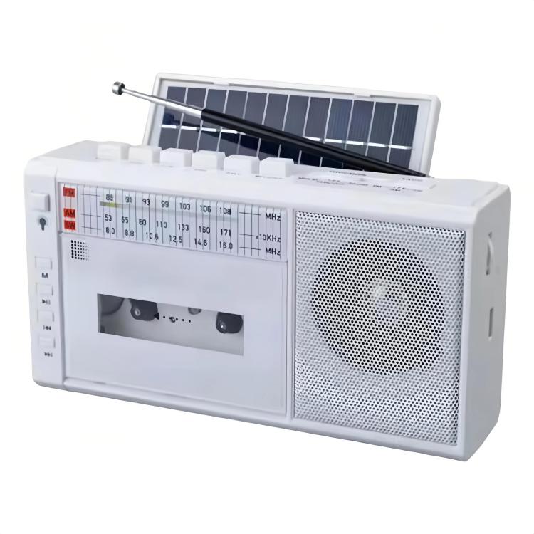 Lettore di cassette magnetiche ad energia solare, radio/registratore wireless a onde corte