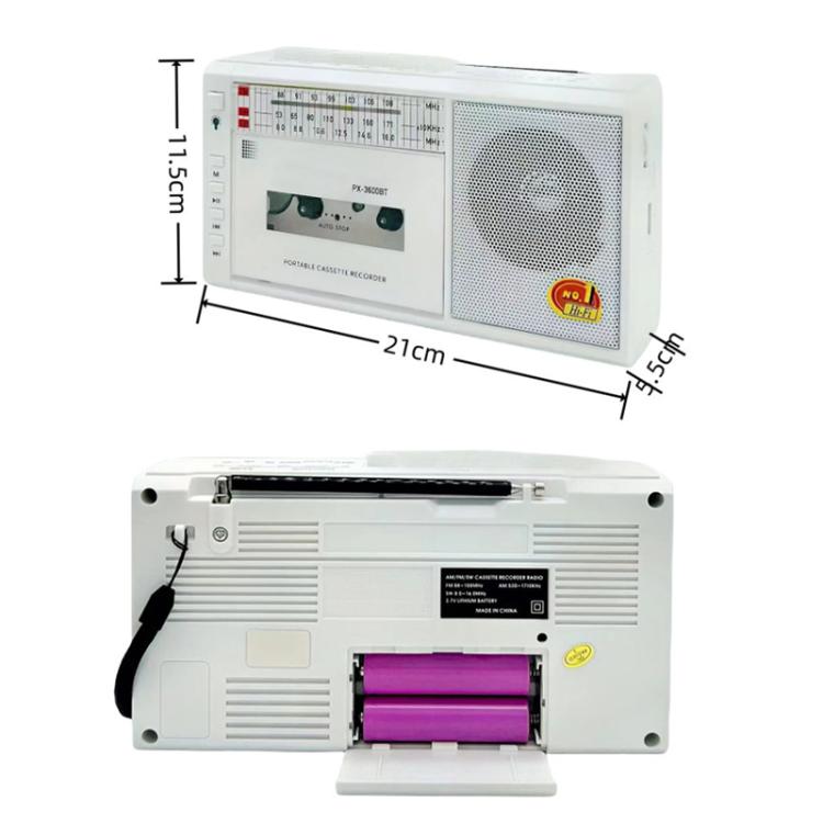 Solar-Powered Magnetic Cassette Player Wireless SW Radio/Recorder