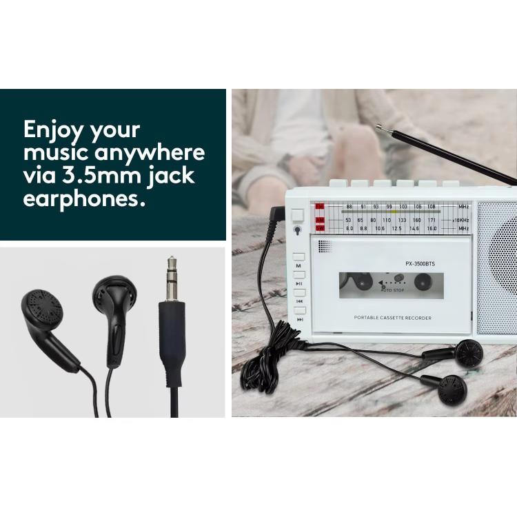 Solar-Powered Magnetic Cassette Player Wireless SW Radio/Recorder