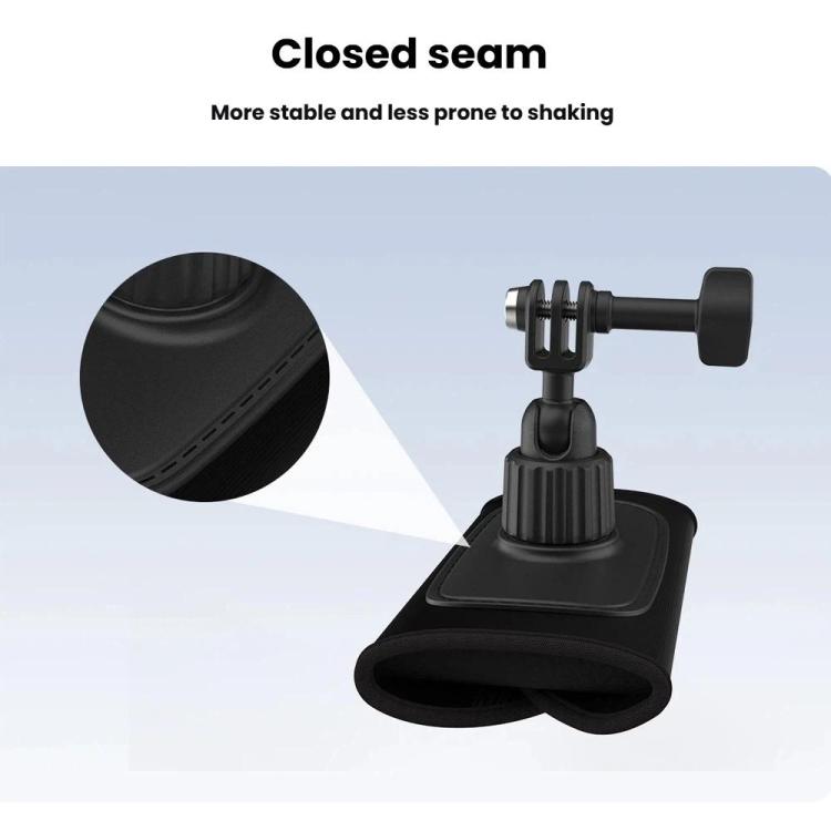 Supporto universale per tracolla per action camera con testa a sfera girevole a 360 gradi per riprese POV a mani libere.