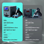 Stazione dissaldante antistatica YIHUA 948D I da 110 W con forte aspirazione, schermo LCD HD, angolo regolabile e 3 canali di stoccaggio.