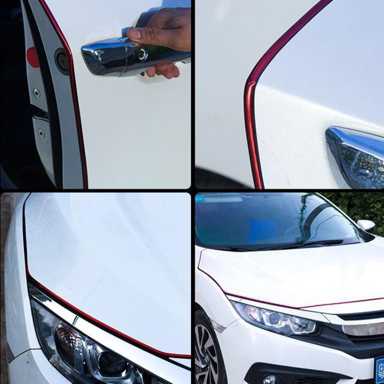 Striscia antiurto universale per portiere auto da 5 m, adesivo antigraffio per auto