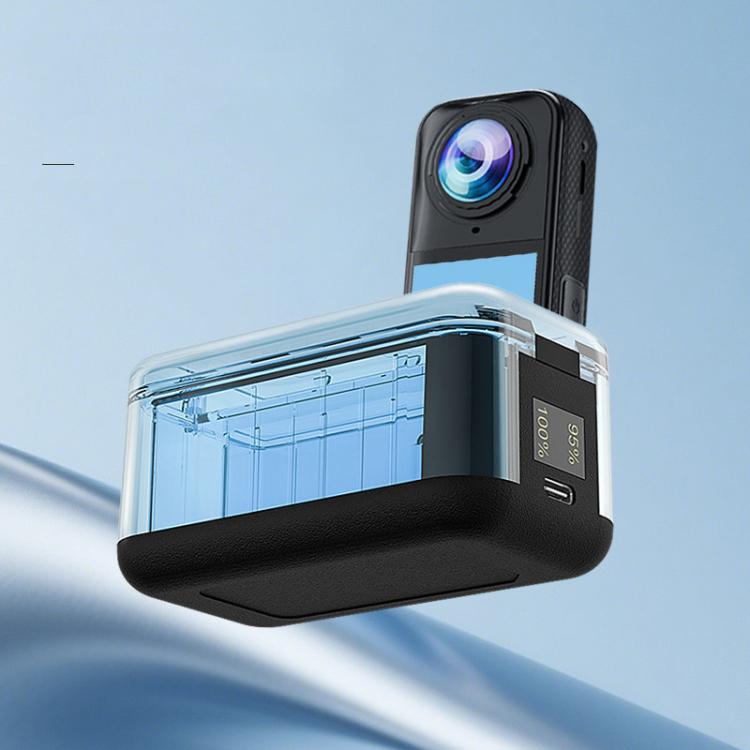 Custodia ricarica doppio canale con display per Insta360 X4 Air