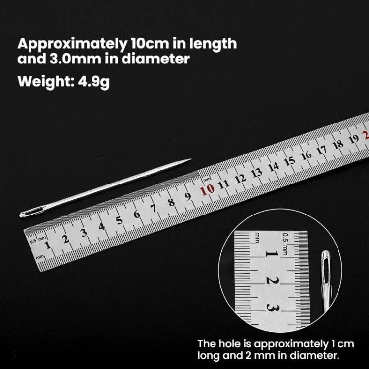 10 aghi da cucito spessi, extra lunghi e a foro largo, per trapunte fatte a mano, 10cm, 15cm, 20cm, 25cm, 30cm