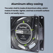 KunPeng 8cm 17W Cooling Fan Ball Bearing Axial AC Fan, 110V, 220V