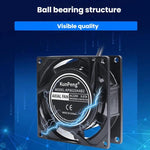 KunPeng 8cm 17W Cooling Fan Ball Bearing Axial AC Fan, 110V, 220V