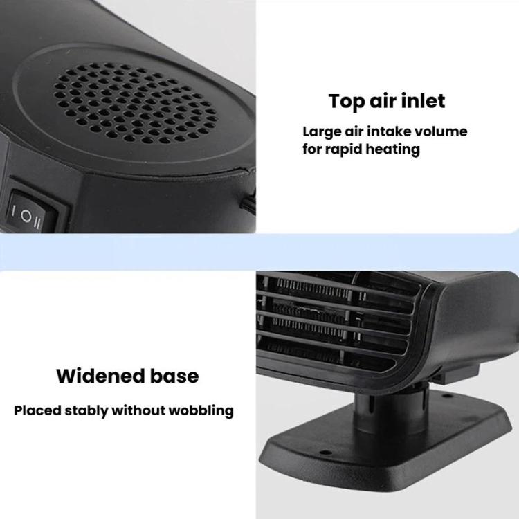 Riscaldatore per auto universale multifunzione da 150 W, riscaldamento e raffreddamento, ventola antiappannamento a doppio uso., 12v, 24v