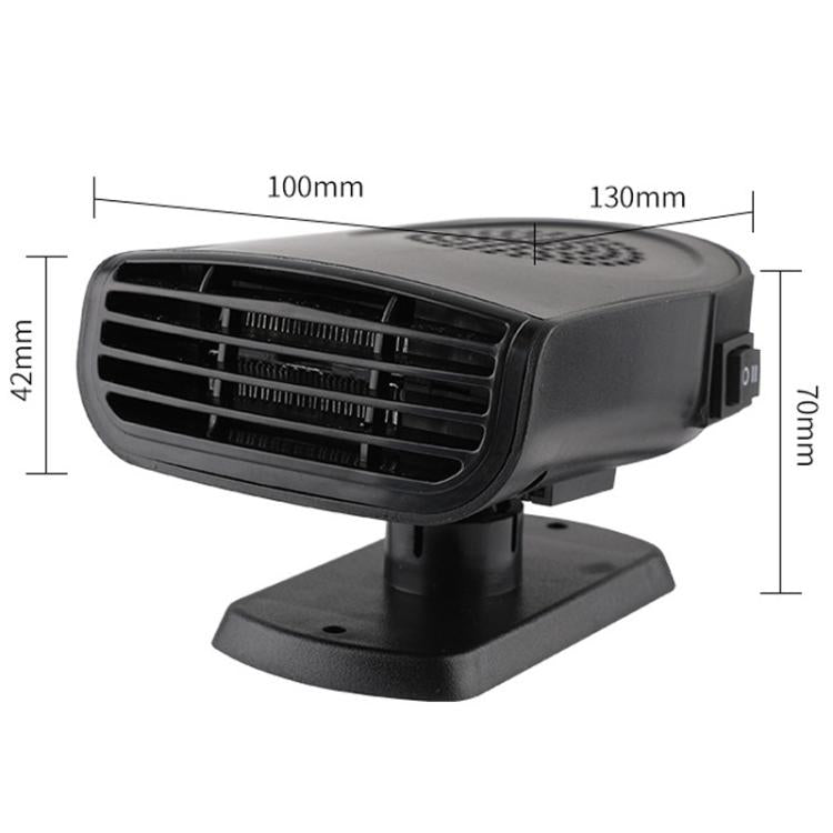 Riscaldatore per auto universale multifunzione da 150 W, riscaldamento e raffreddamento, ventola antiappannamento a doppio uso., 12v, 24v