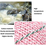 5 pezzi 70 m Corda per imballaggio alimentare fai da te Filo di cotone, Beige, Blue White, Red White, Pink White, White Green, White