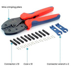 Kit di attrezzi MC4 PV: pinze a crimpare, chiave inglese, connettore PV, borsa porta attrezzi., 24 in 1
