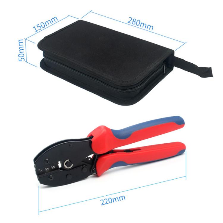 Kit di attrezzi MC4 PV: pinze a crimpare, chiave inglese, connettore PV, borsa porta attrezzi., 24 in 1
