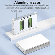 Blueendless U35KS SAS/SATA Mobile Hard Disk Enclosure 2.5/3.5 inch Desktop Laptop Full Metal SSD Enclosure, US Plug, EU Plug, UK Plug, AU Plug