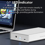 Blueendless U35KS SAS/SATA Mobile Hard Disk Enclosure 2.5/3.5 inch Desktop Laptop Full Metal SSD Enclosure, US Plug, EU Plug, UK Plug, AU Plug