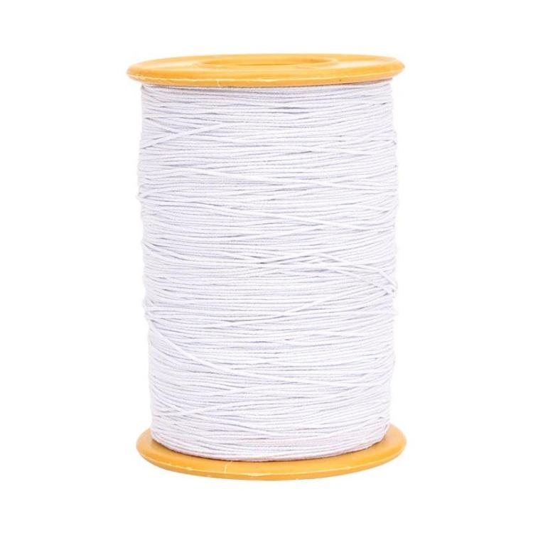 Cordino elastico da cucito da 0,45 mm, elastico con anima rivestita, filo elastico, White, Gray, Black, Coffee, Navy