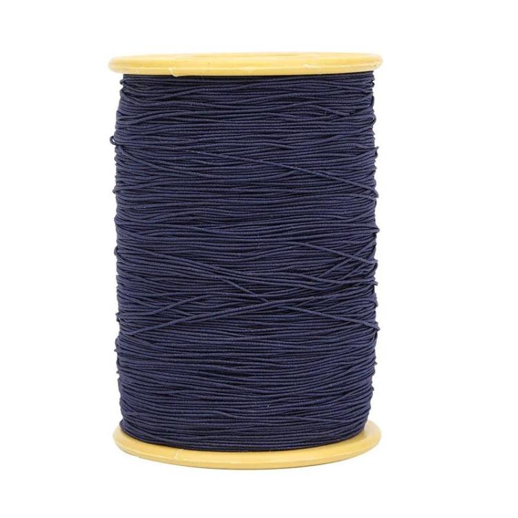 Cordino elastico da cucito da 0,45 mm, elastico con anima rivestita, filo elastico, White, Gray, Black, Coffee, Navy
