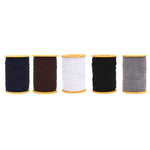 Cordino elastico da cucito da 0,45 mm, elastico con anima rivestita, filo elastico, White, Gray, Black, Coffee, Navy