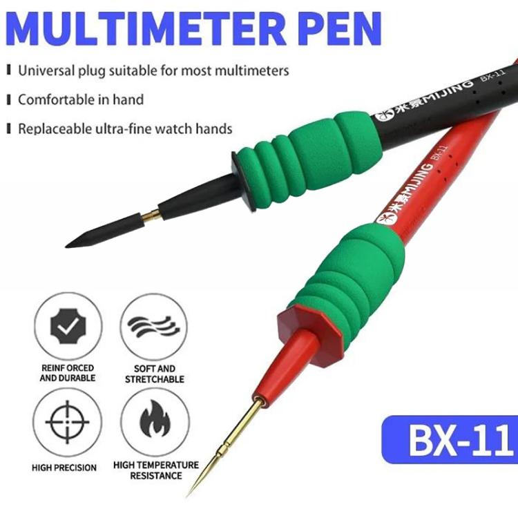 Puntali di prova ad alta precisione per multimetro digitale per la misurazione della tensione, Mijing BX11