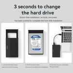 Blueendless MR23G Type-C 3.0 SATA 2.5 inch Solid State Mechanical Aluminum Mobile Hard Drive Enclosure