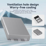 Blueendless U35K 3.5/2.5 inch Hard Drive Enclosure All-Metal USB 3.0 / Type-C High-Speed SATA Portable Hard Drive Enclosure, US Plug, EU Plug, UK Plug, AU Plug