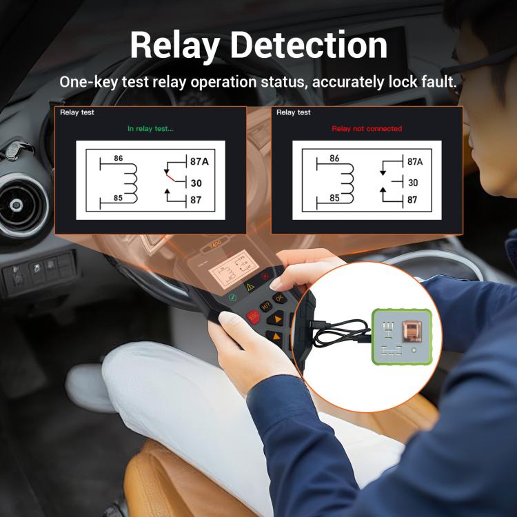 Strumento diagnostico OBD2 per iniettori di carburante per la diagnosi di guasti all'uscita del segnale automobilistico