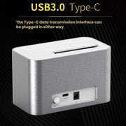 Blueendless HD01 2.5/3.5 Inch Hard Drive Enclosure USB 3.0 Desktop Computer SATA Solid-State/Mechanical External Portable Hard Drive Case, US Plug, EU Plug, UK Plug, AU Plug