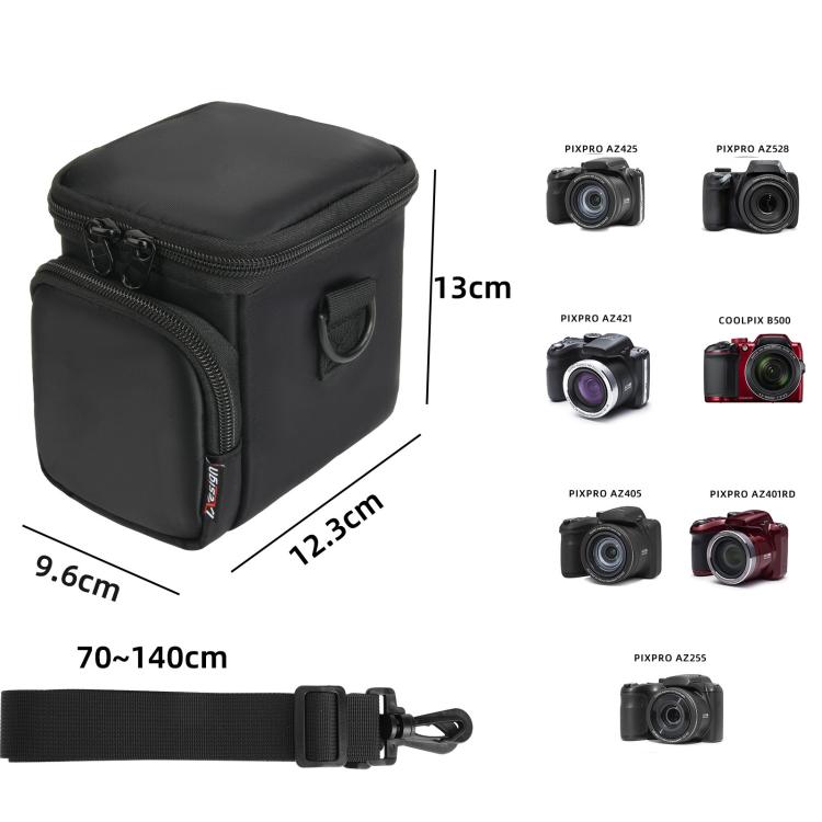 Borsa a tracolla portatile per fotocamere digitali Kodak PIXPRO AZ405 Series e Nikon COOLPIX B500, custodia compatta per il trasporto., AZ405 Series Bag