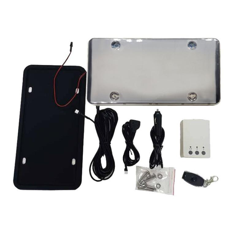 Cornice portatarga standard USA con telecomando