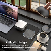 For Mac Mini M4/M4 Pro Acrylic Anti-Slip Desktop Stand Holder Secure Base, For Mac Mini M4/M4 Pro