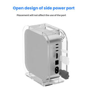 For Mac Mini M4 2024 Vertical Acrylic Desktop Stand Anti-Slip Storage Holder, For Mac Mini M4 Vertical