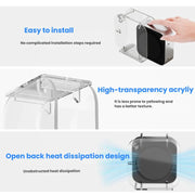 For Mac Mini M4 2024 Vertical Acrylic Desktop Stand Anti-Slip Storage Holder, For Mac Mini M4 Vertical