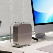 For Mac Mini M4 2024 Vertical Acrylic Desktop Stand Anti-Slip Storage Holder, For Mac Mini M4 Vertical