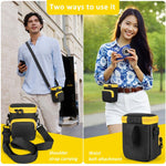 Custodia portatile per fotocamera Kodak FZ45 CCD, utilizzabile sia a tracolla che in cintura., CCD Camera Bag
