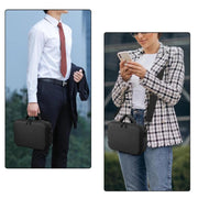 For Mac Mini M4 / M4 Pro 2024 Hard Shell EVA Carrying Case Portable Shoulder Messenger Bag, Shoulder Bag
